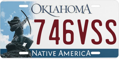 OK license plate 746VSS