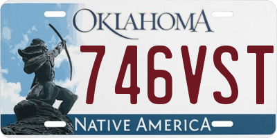 OK license plate 746VST