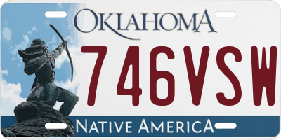OK license plate 746VSW