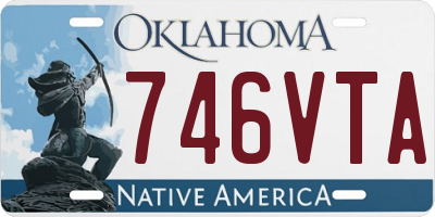 OK license plate 746VTA