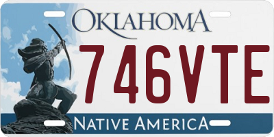 OK license plate 746VTE