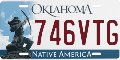OK license plate 746VTG