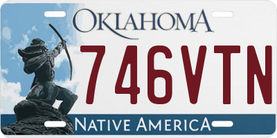 OK license plate 746VTN