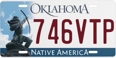 OK license plate 746VTP