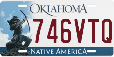 OK license plate 746VTQ
