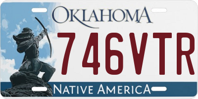 OK license plate 746VTR