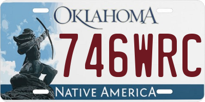 OK license plate 746WRC