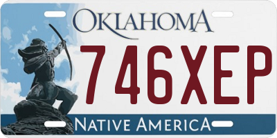 OK license plate 746XEP