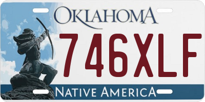 OK license plate 746XLF