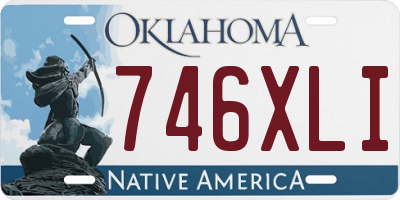 OK license plate 746XLI