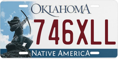 OK license plate 746XLL