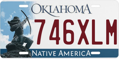 OK license plate 746XLM