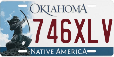 OK license plate 746XLV