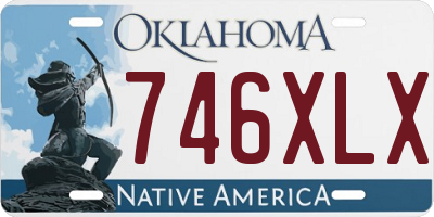 OK license plate 746XLX