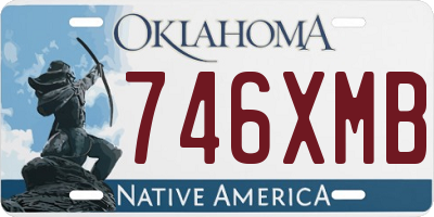 OK license plate 746XMB