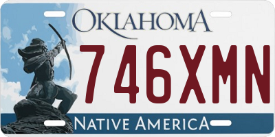 OK license plate 746XMN