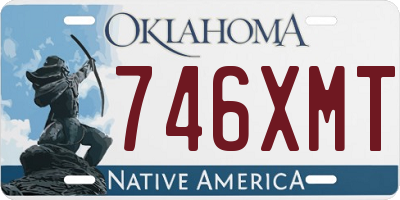 OK license plate 746XMT