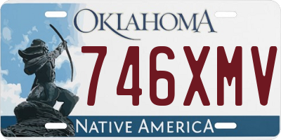 OK license plate 746XMV