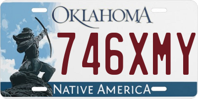OK license plate 746XMY