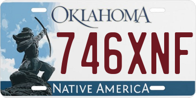 OK license plate 746XNF