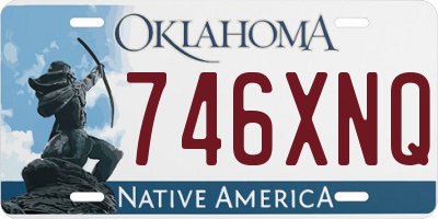 OK license plate 746XNQ