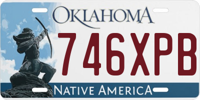 OK license plate 746XPB