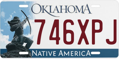 OK license plate 746XPJ