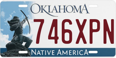 OK license plate 746XPN