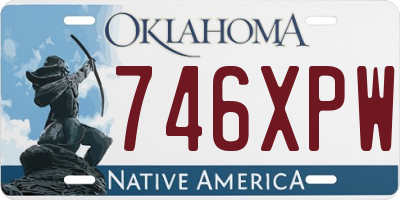 OK license plate 746XPW