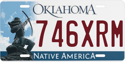 OK license plate 746XRM