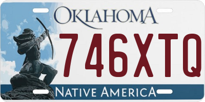 OK license plate 746XTQ