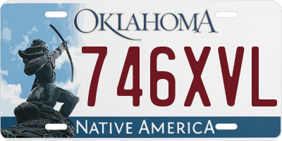 OK license plate 746XVL