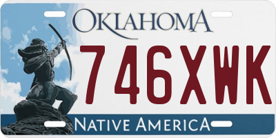 OK license plate 746XWK