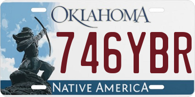 OK license plate 746YBR