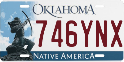 OK license plate 746YNX