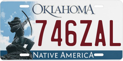 OK license plate 746ZAL