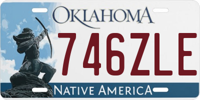 OK license plate 746ZLE