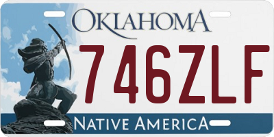 OK license plate 746ZLF