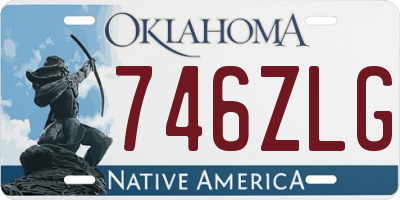 OK license plate 746ZLG