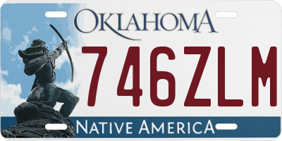 OK license plate 746ZLM