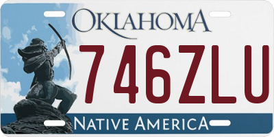 OK license plate 746ZLU