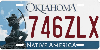 OK license plate 746ZLX