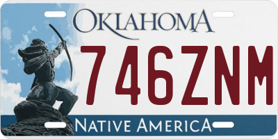 OK license plate 746ZNM