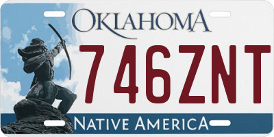 OK license plate 746ZNT