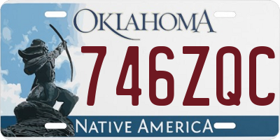 OK license plate 746ZQC