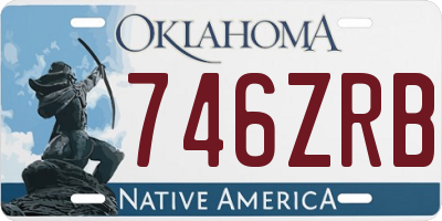 OK license plate 746ZRB