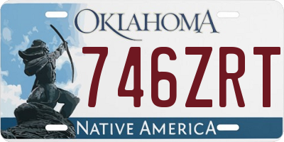 OK license plate 746ZRT