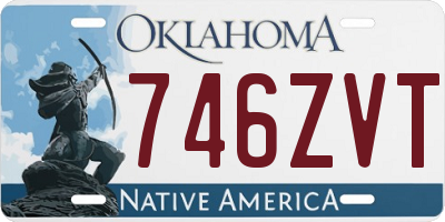 OK license plate 746ZVT