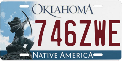 OK license plate 746ZWE