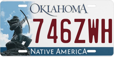 OK license plate 746ZWH